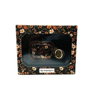 Simply Southern AirPod Pro Case Keyring Western Cowgirl Floral Print NIB Orange